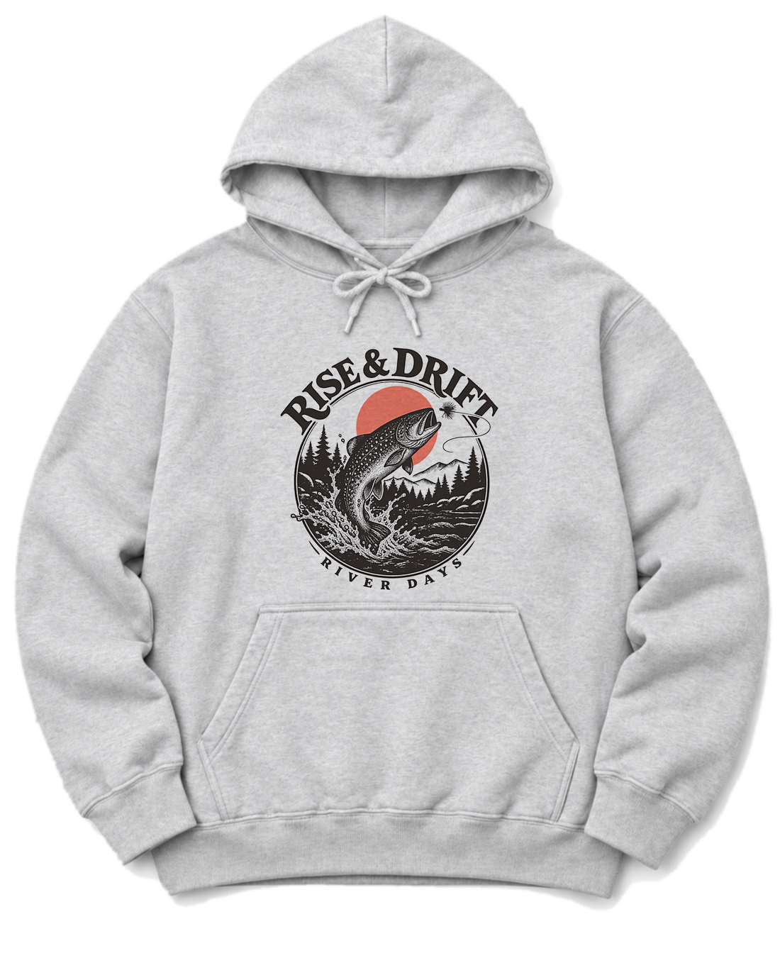 Rise & Drift Hoodie - Ash