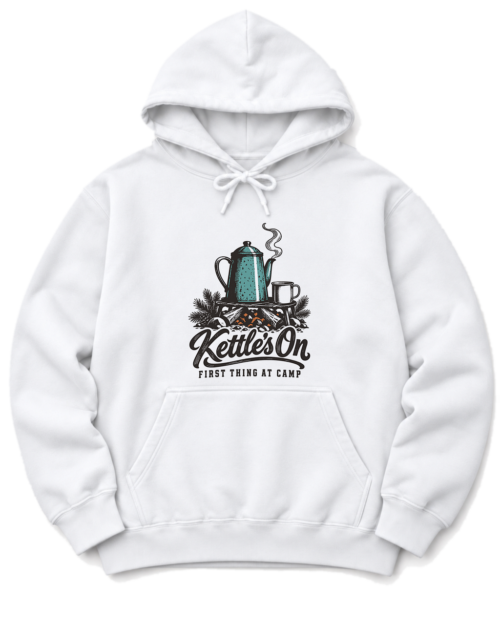 Kettle's On Hoodie - White