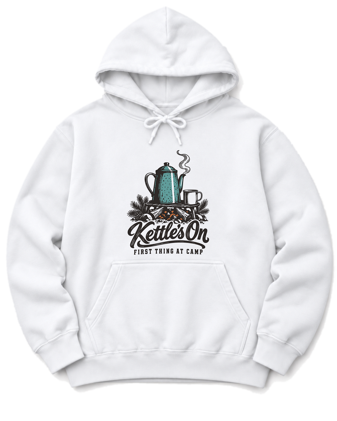 Kettle's On Hoodie - White