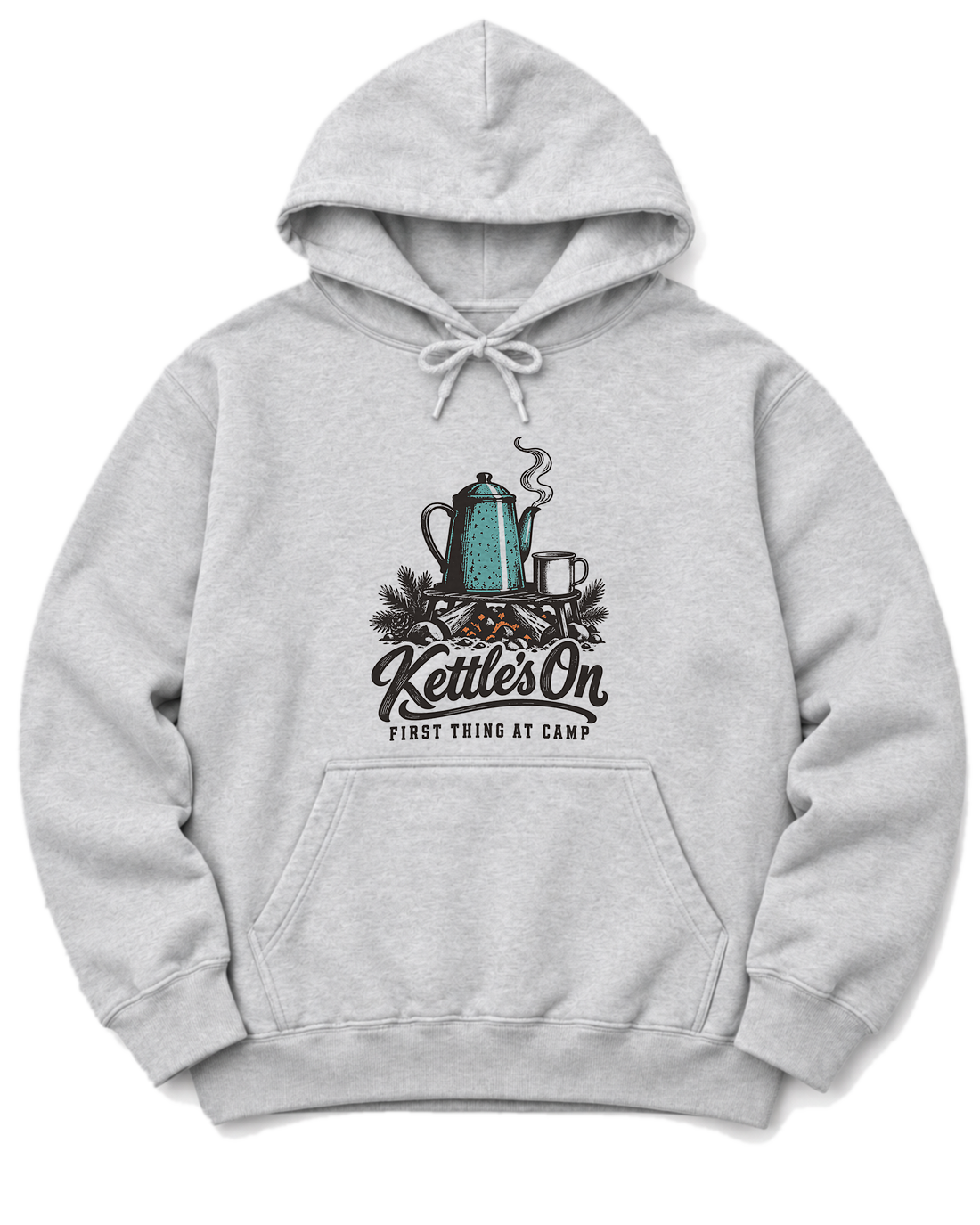 Kettle's On Hoodie - Ash