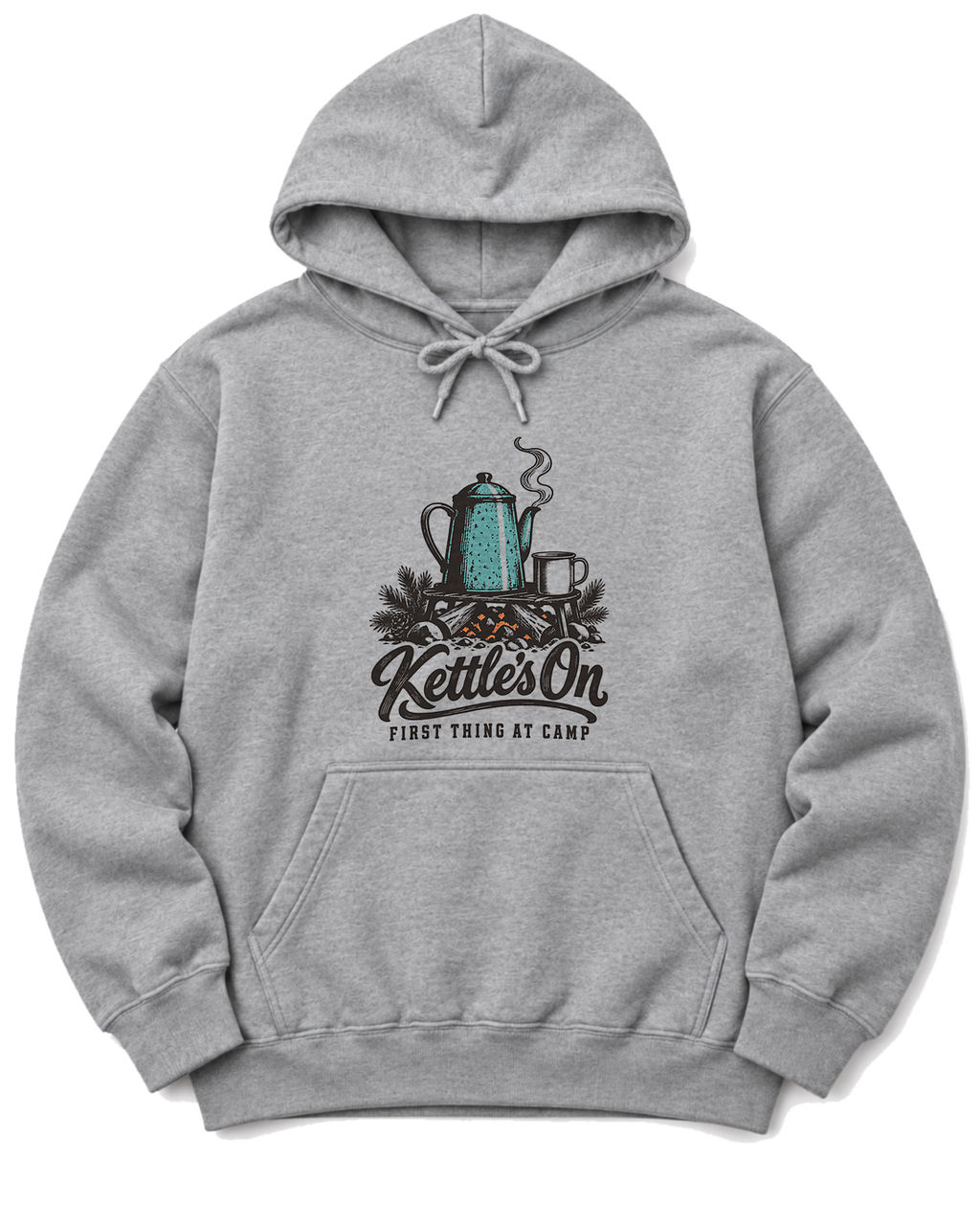 Kettle's On Hoodie - Sport Grey