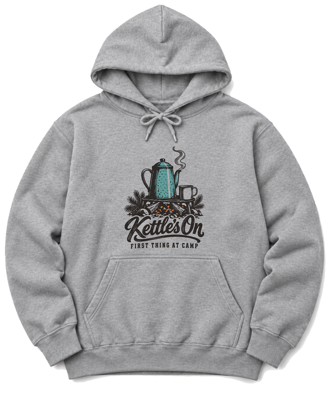 Kettle's On Hoodie - Sport Grey
