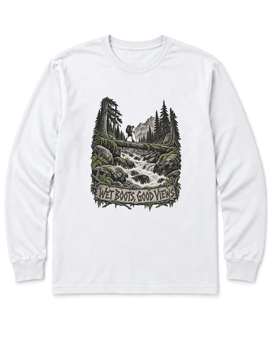 Wet Boots Good Views Long Sleeve Shirt