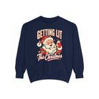 Getting Lit This Christmas Sweatshirt – True Navy