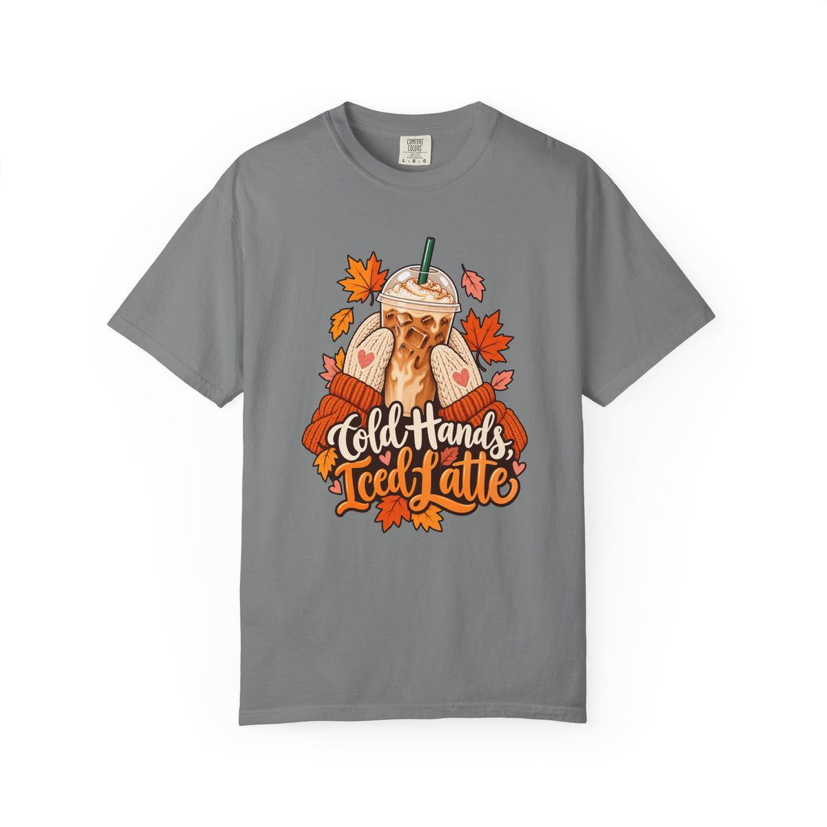 Cold Hands, Iced Latte T-Shirt – Grey