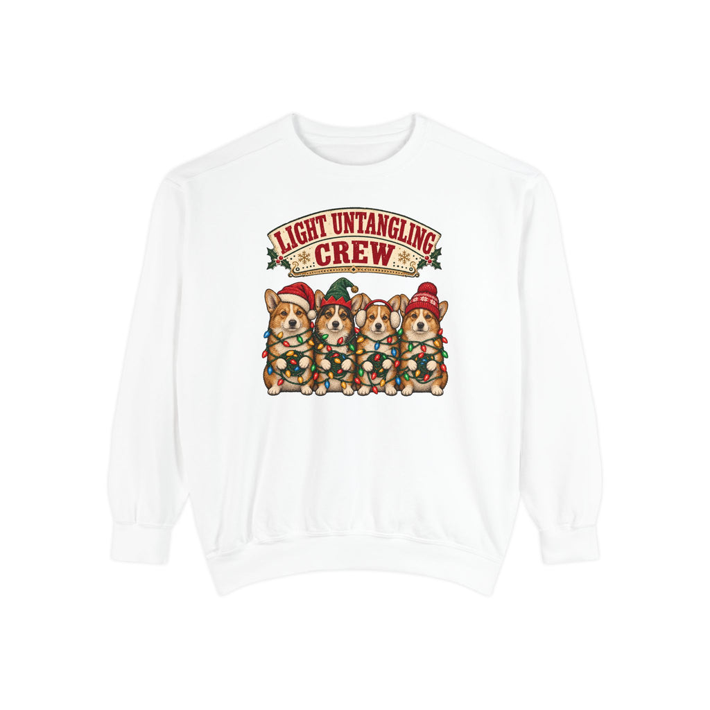 Light Untangling Crew Sweatshirt – White