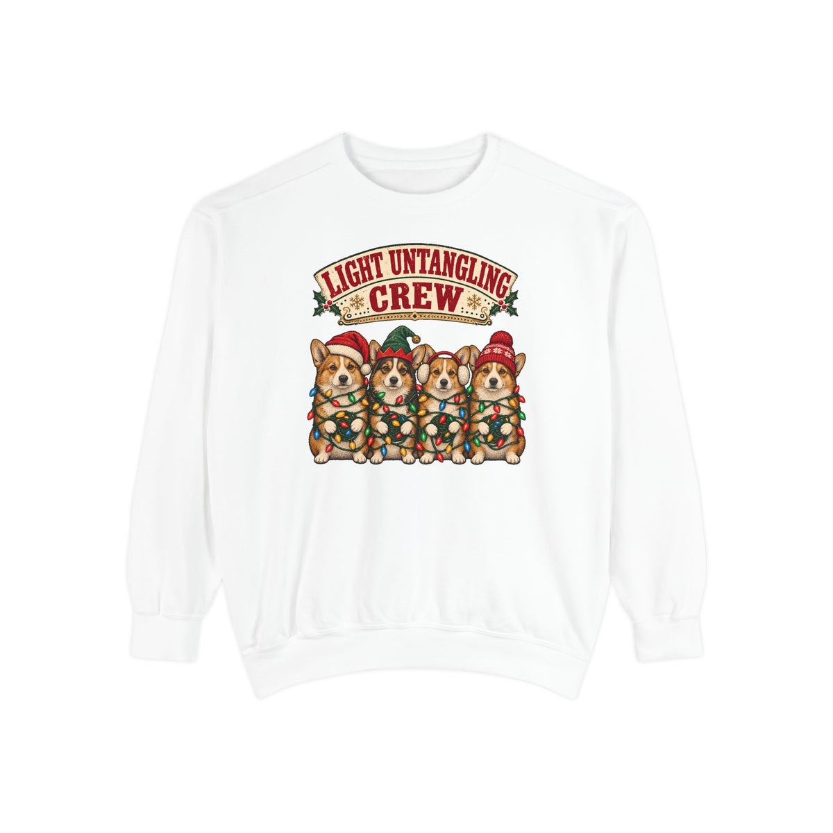 Light Untangling Crew Sweatshirt – White