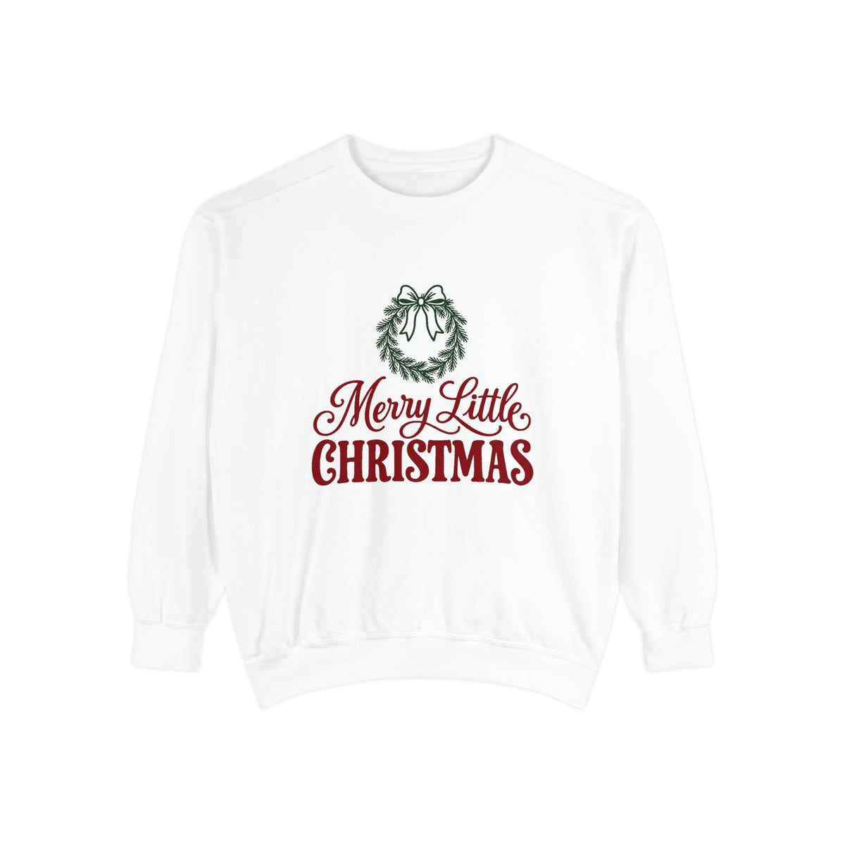 Merry Little Christmas Sweatshirt – White
