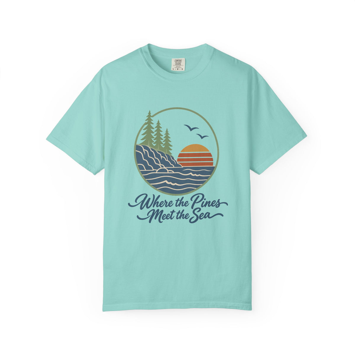Where the Pines Meet the Sea T-Shirt – Chalky Mint