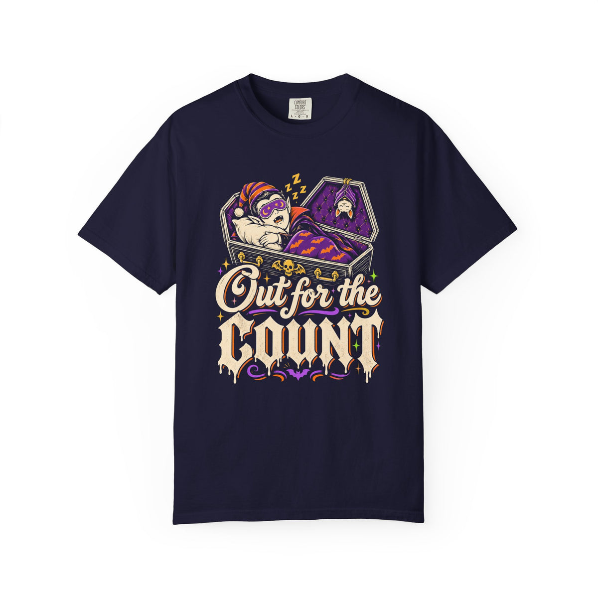 Out for the Count T-Shirt – True Navy
