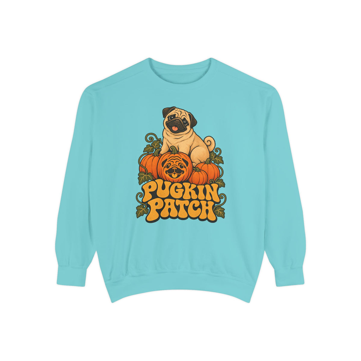 Pugkin Patch Sweatshirt – Chalky Mint
