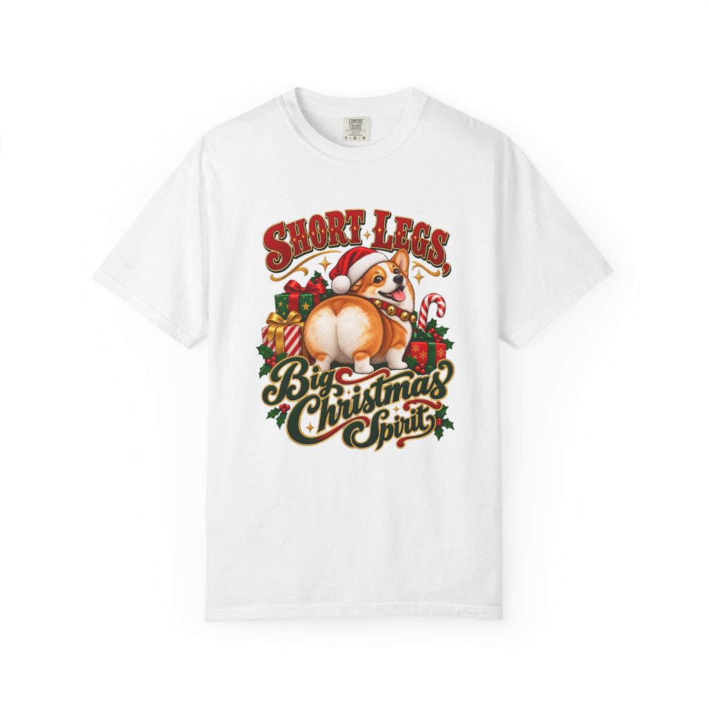 Short Legs, Big Christmas Spirit T-Shirt – White