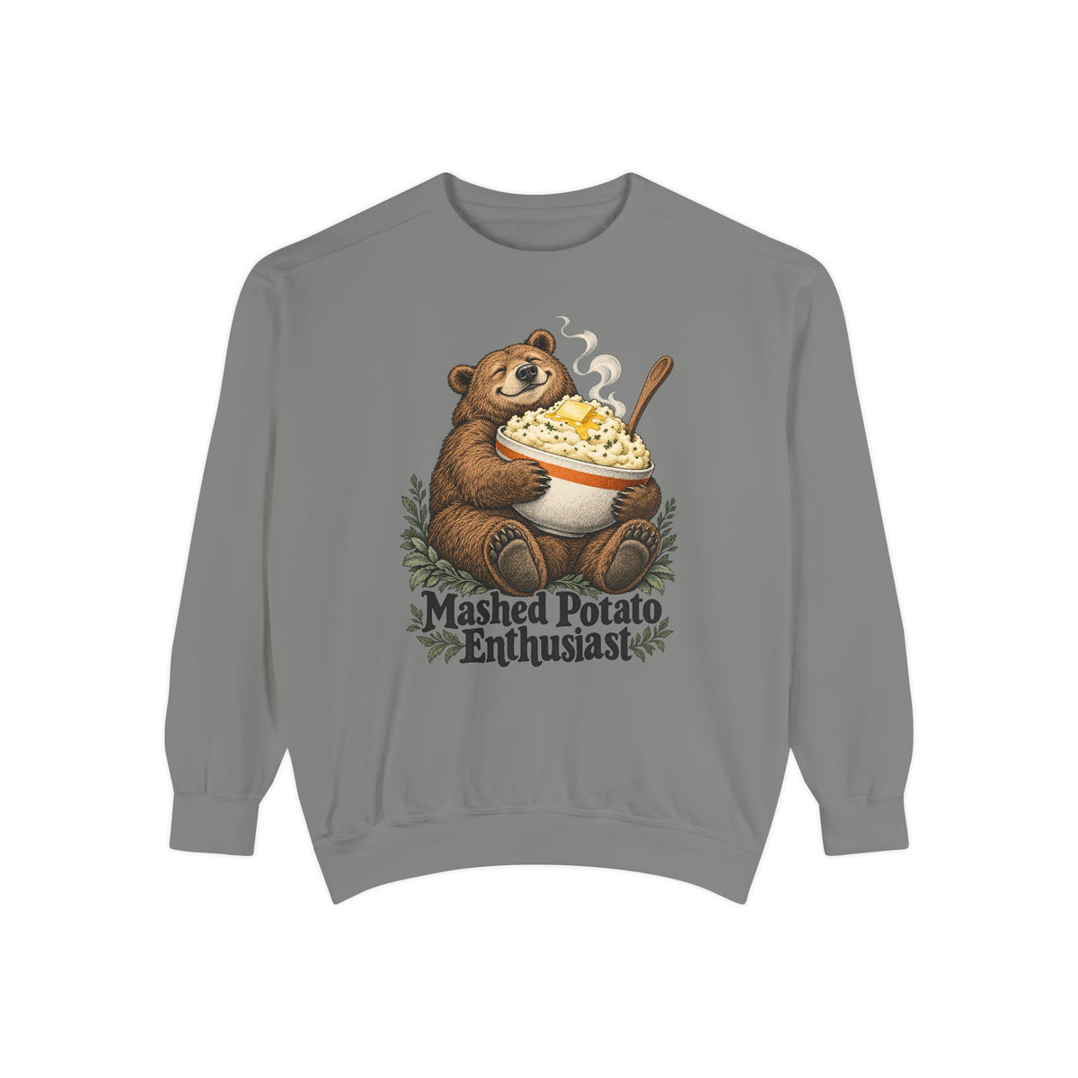 Mashed Potato Enthusiast Sweatshirt – Grey