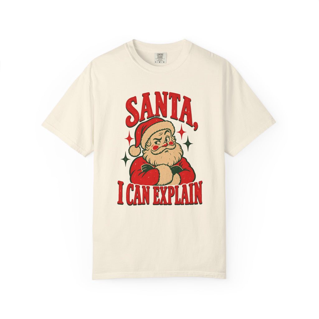 Santa, I Can Explain T-Shirt – Ivory