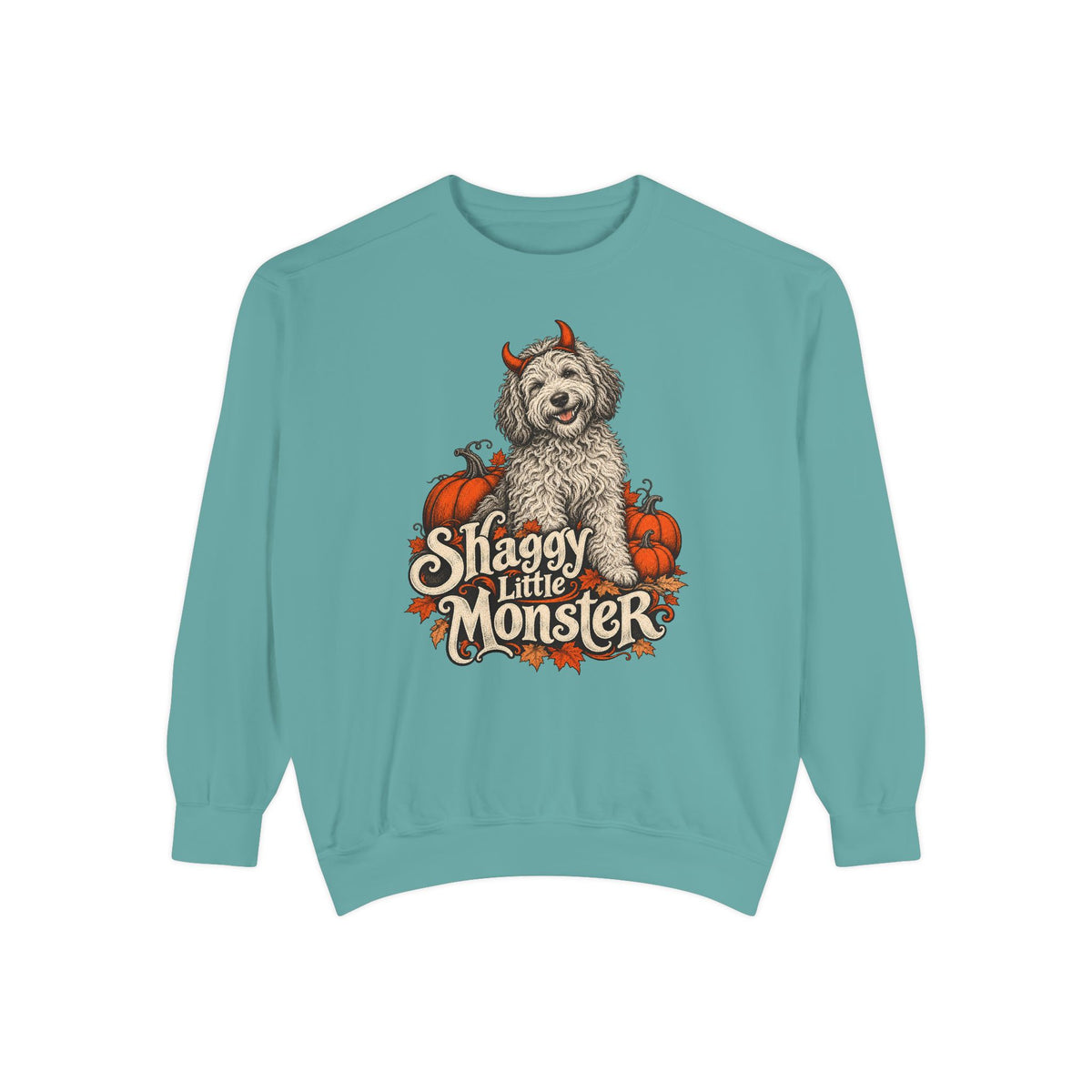 Shaggy Little Monster Sweatshirt – Seafoam