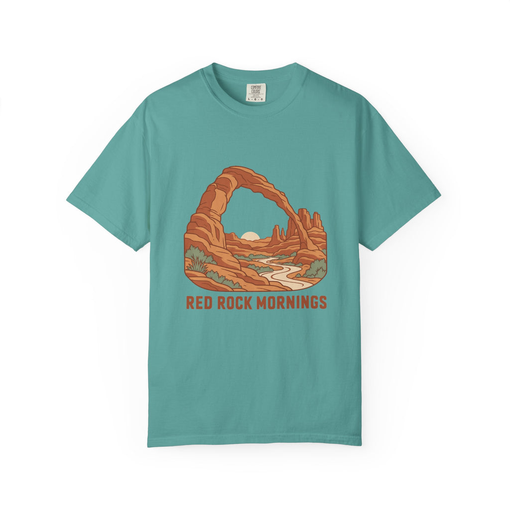 Red Rock Mornings T-Shirt – Seafoam