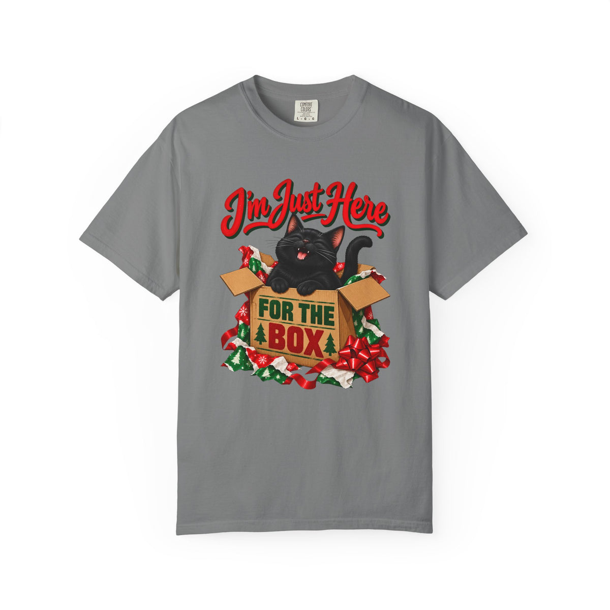I'm Just Here for the Box T-Shirt – Grey