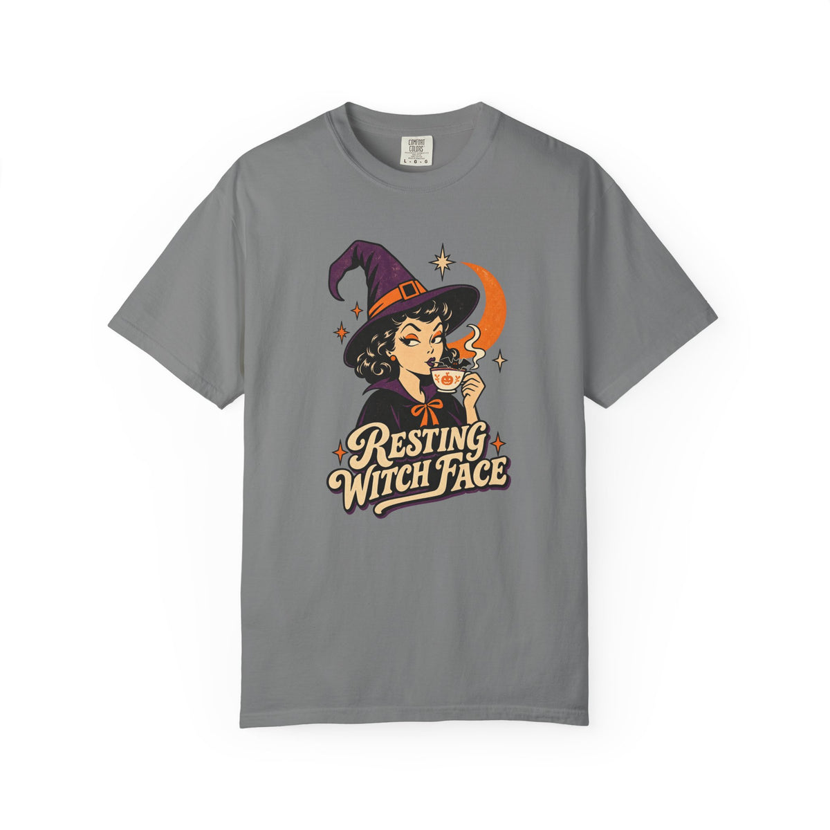 Resting Witch Face T-Shirt – Grey