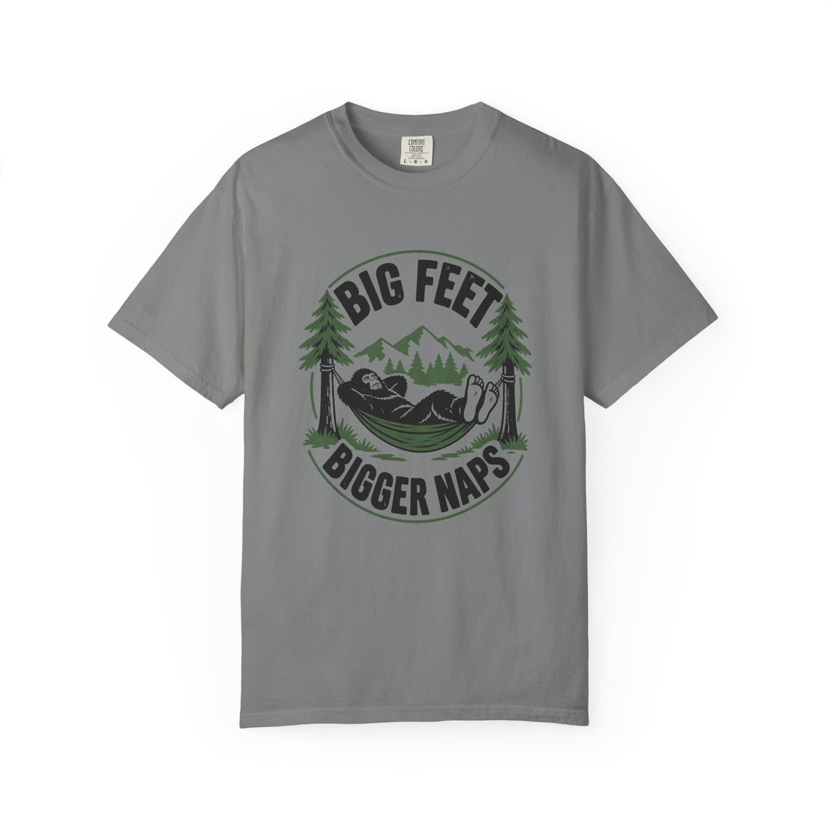 Big Feet, Bigger Naps T-Shirt – Grey