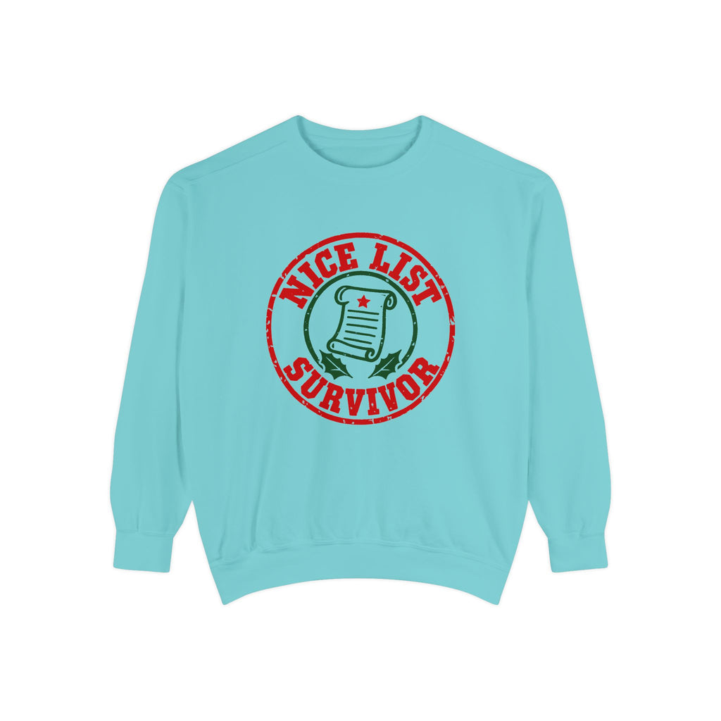 Nice List Survivor Sweatshirt – Chalky Mint