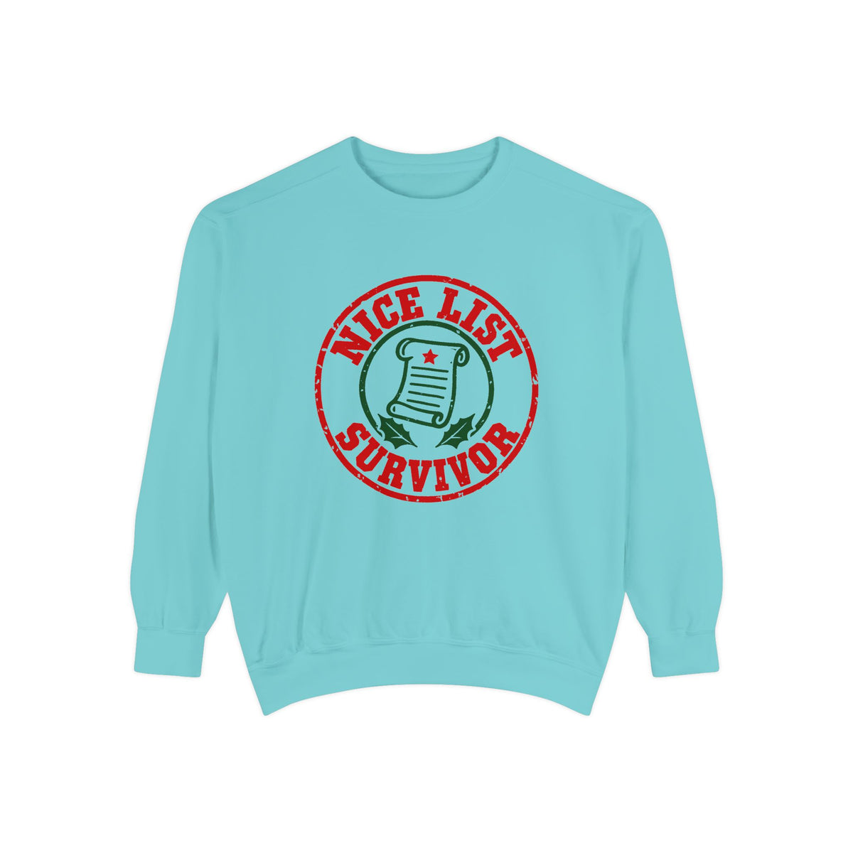 Nice List Survivor Sweatshirt – Chalky Mint