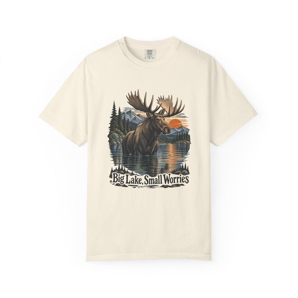 Big Lake, Small Worries T-Shirt – Ivory