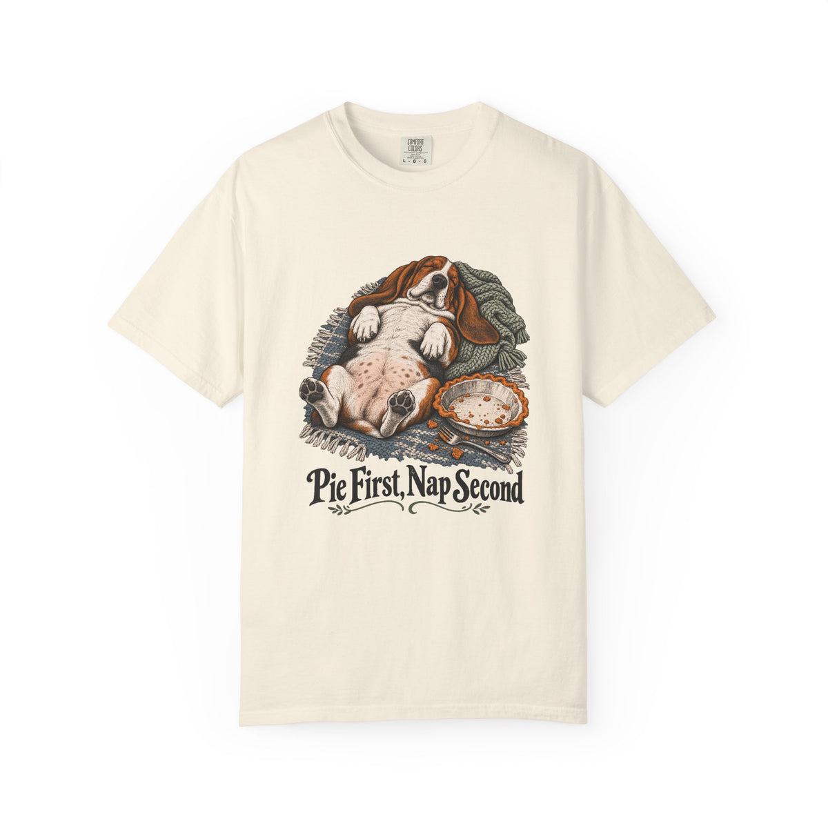 Pie First, Nap Second T-Shirt – Ivory