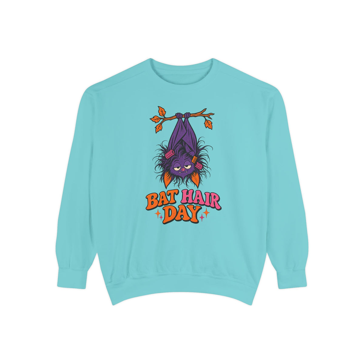 Bat Hair Day Sweatshirt – Chalky Mint