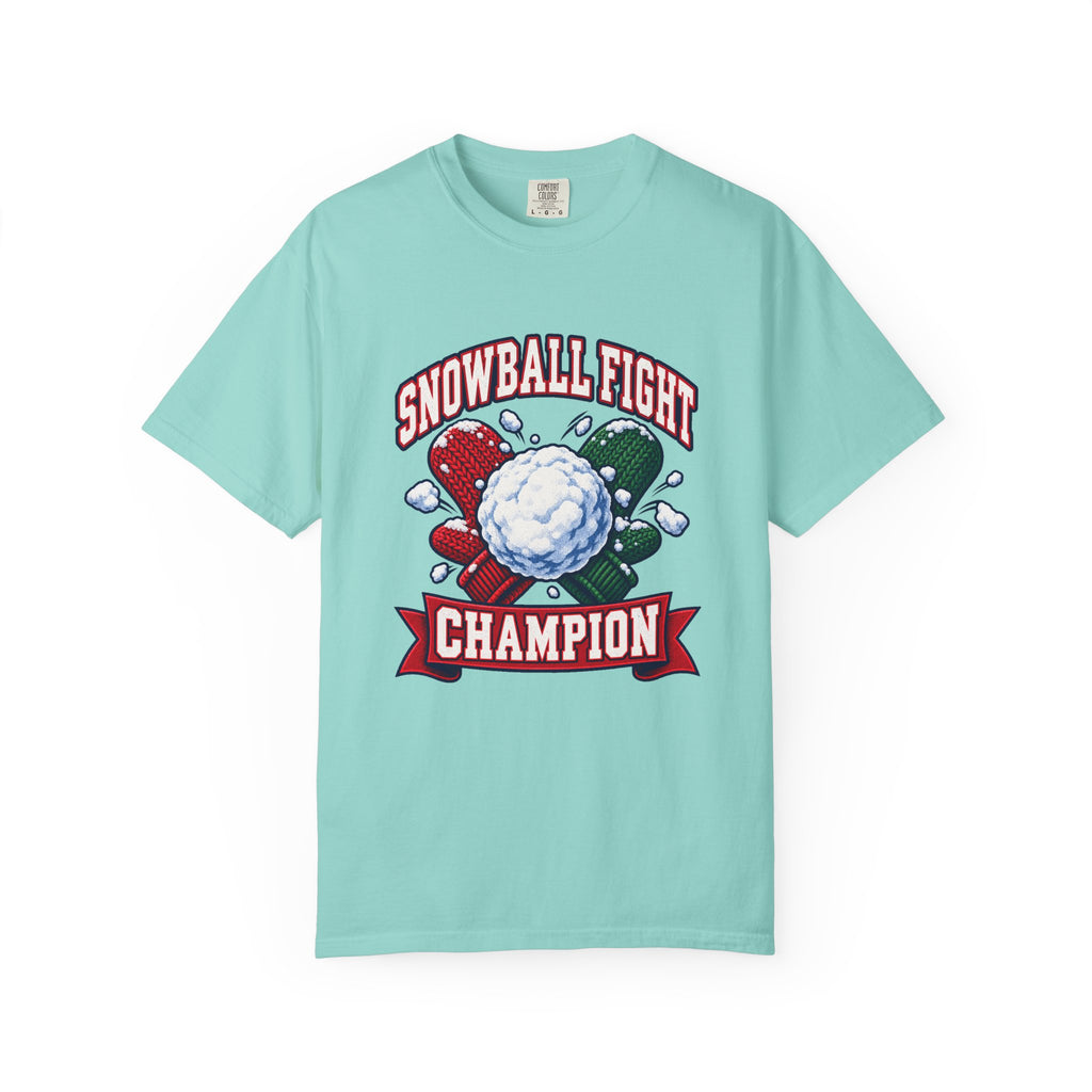 Snowball Fight Champion T-Shirt – Chalky Mint