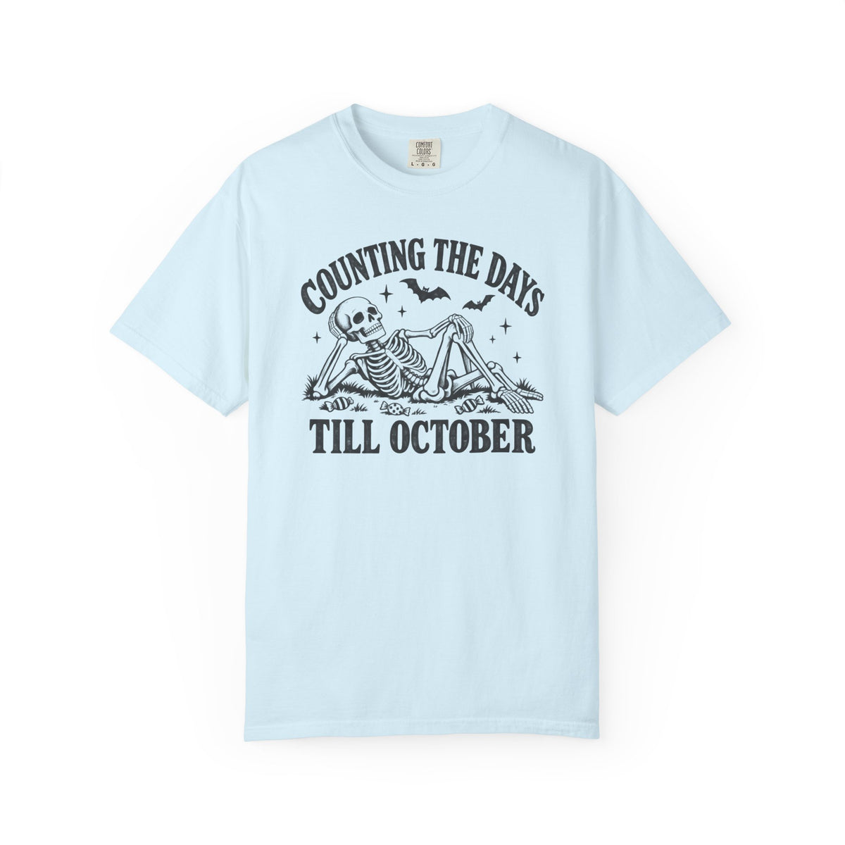 Counting the Days Till October T-Shirt – Chambray