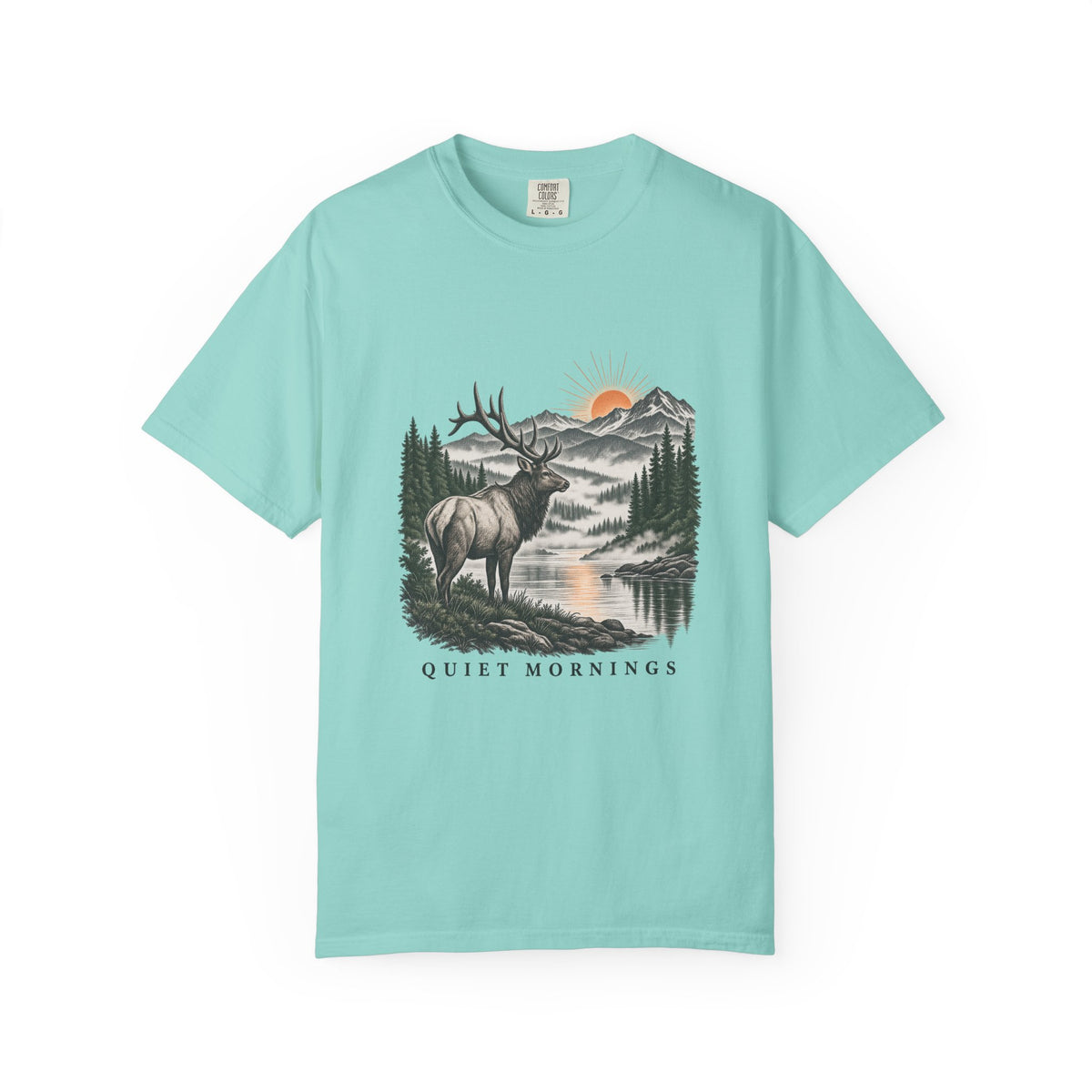 Quiet Mornings T-Shirt – Chalky Mint