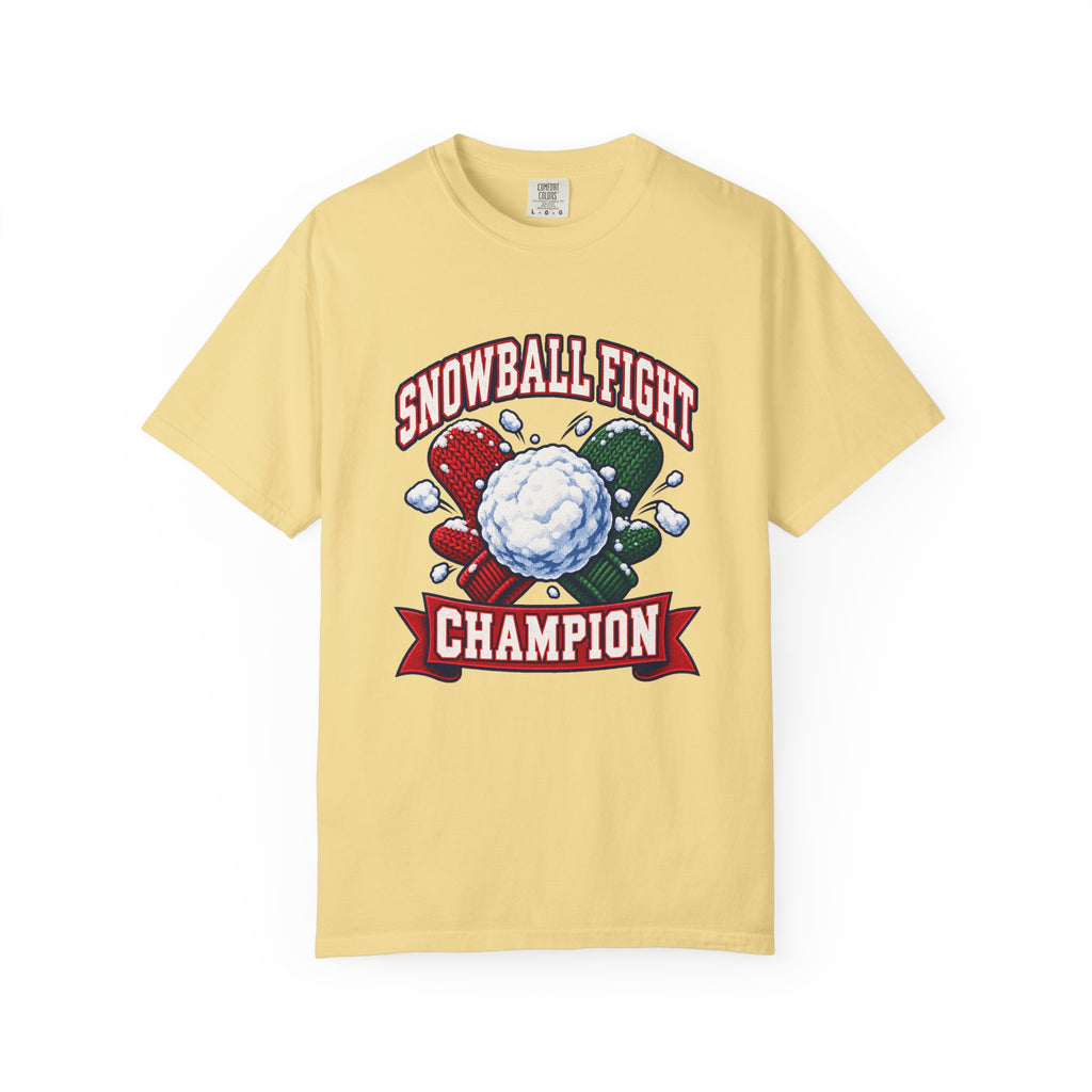 Snowball Fight Champion T-Shirt – Butter