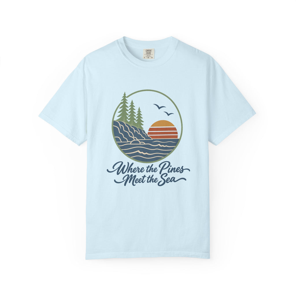 Where the Pines Meet the Sea T-Shirt – Chambray