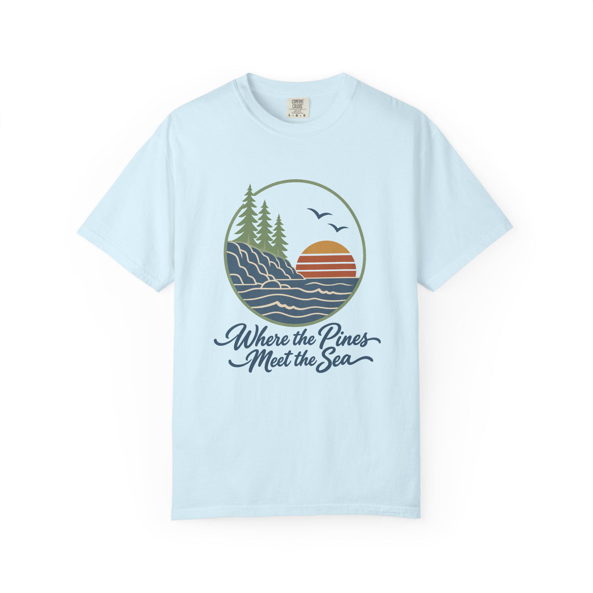 Where the Pines Meet the Sea T-Shirt – Chambray