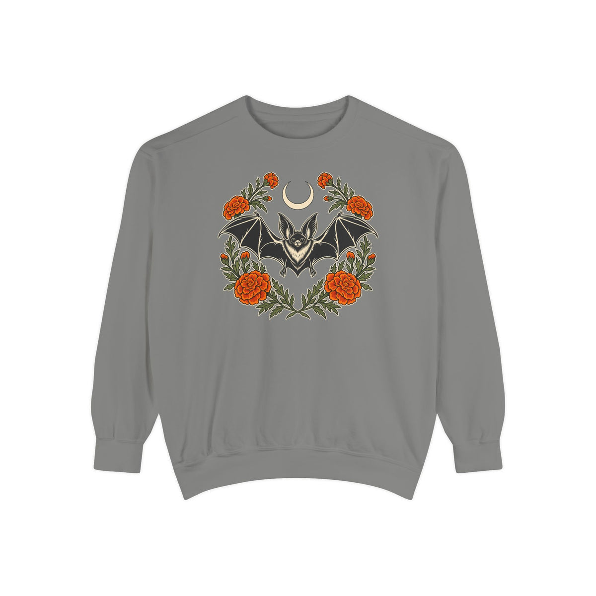 Botanical Bat Sweatshirt – Grey