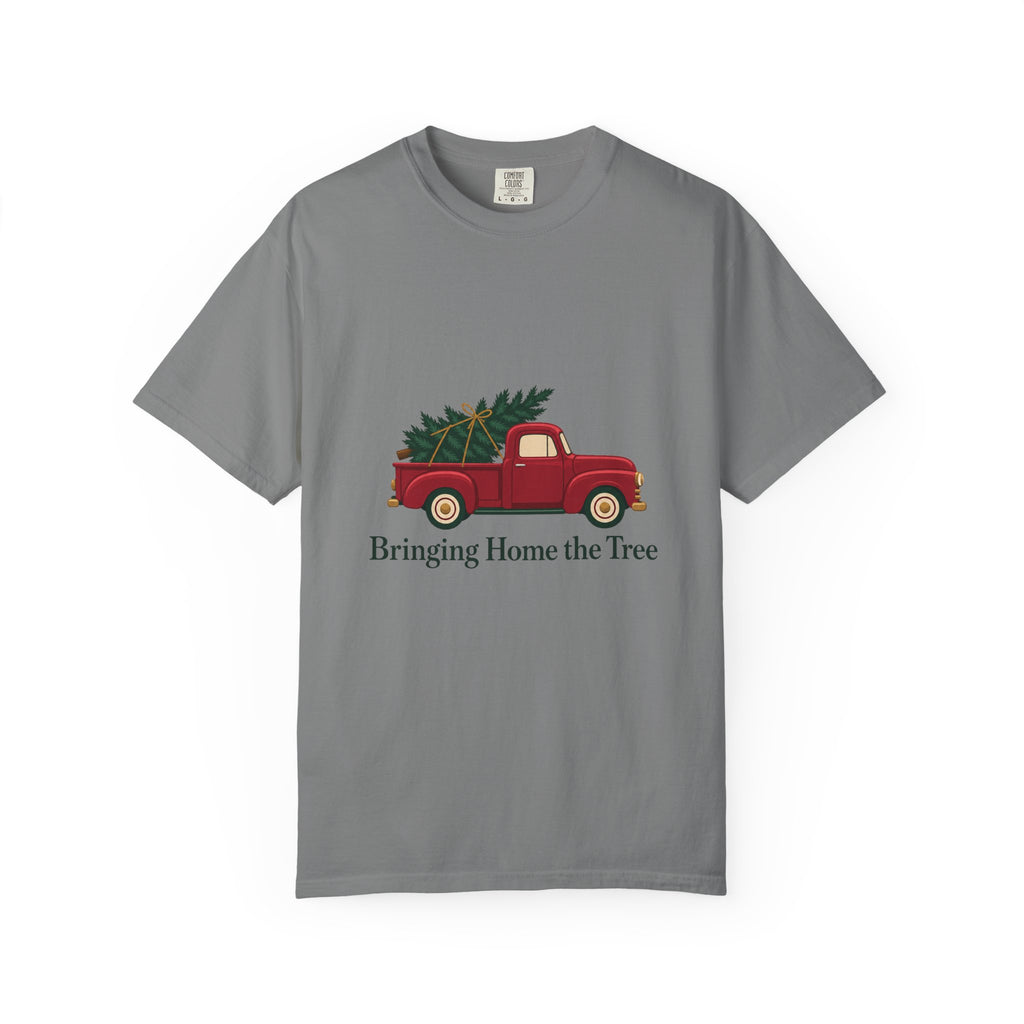 Bringing Home the Tree T-Shirt – Grey