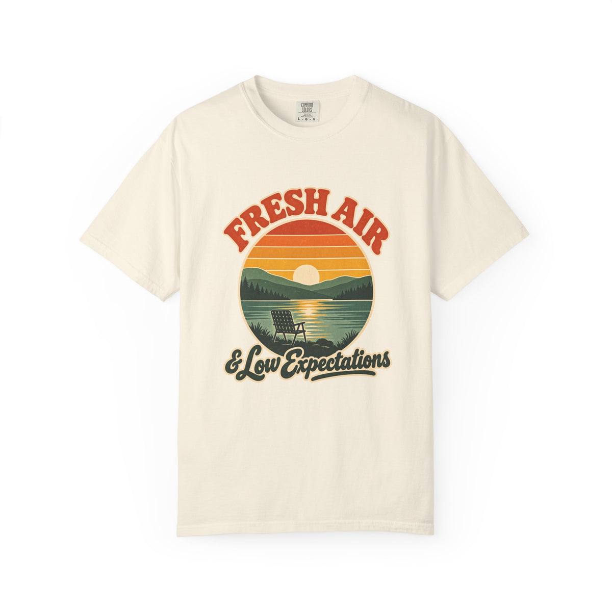 Fresh Air & Low Expectations T-Shirt – Ivory