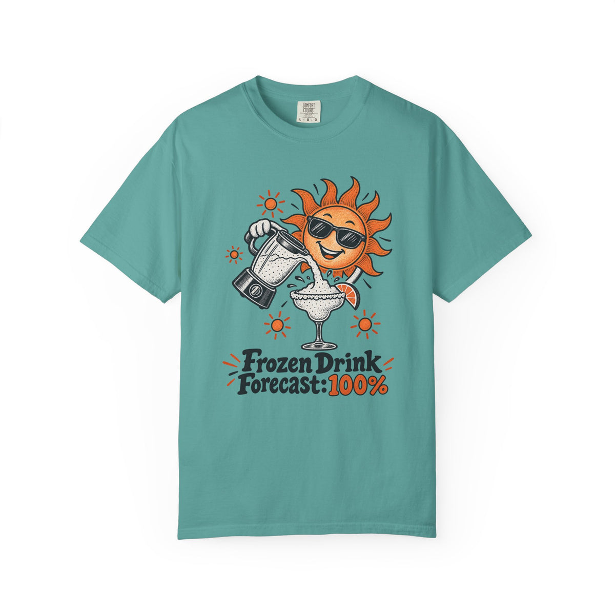 Frozen Drink Forecast: 100% T-Shirt – Seafoam