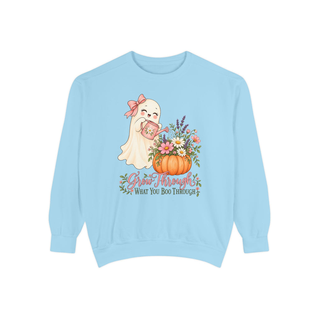 Grow Through What You Boo Through Sweatshirt – Chambray