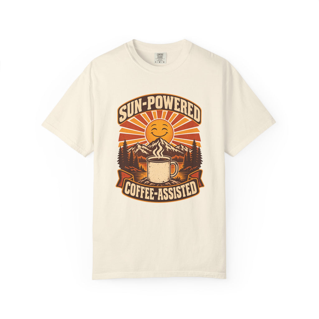 Sun-Powered, Coffee-Assisted T-Shirt – Ivory