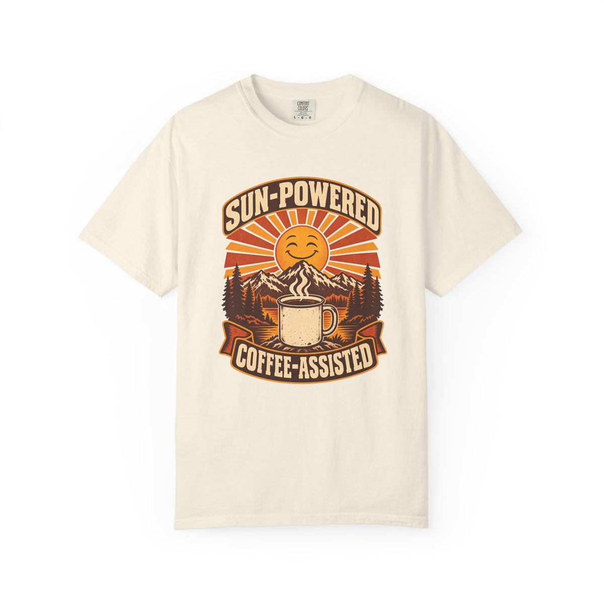Sun-Powered, Coffee-Assisted T-Shirt – Ivory