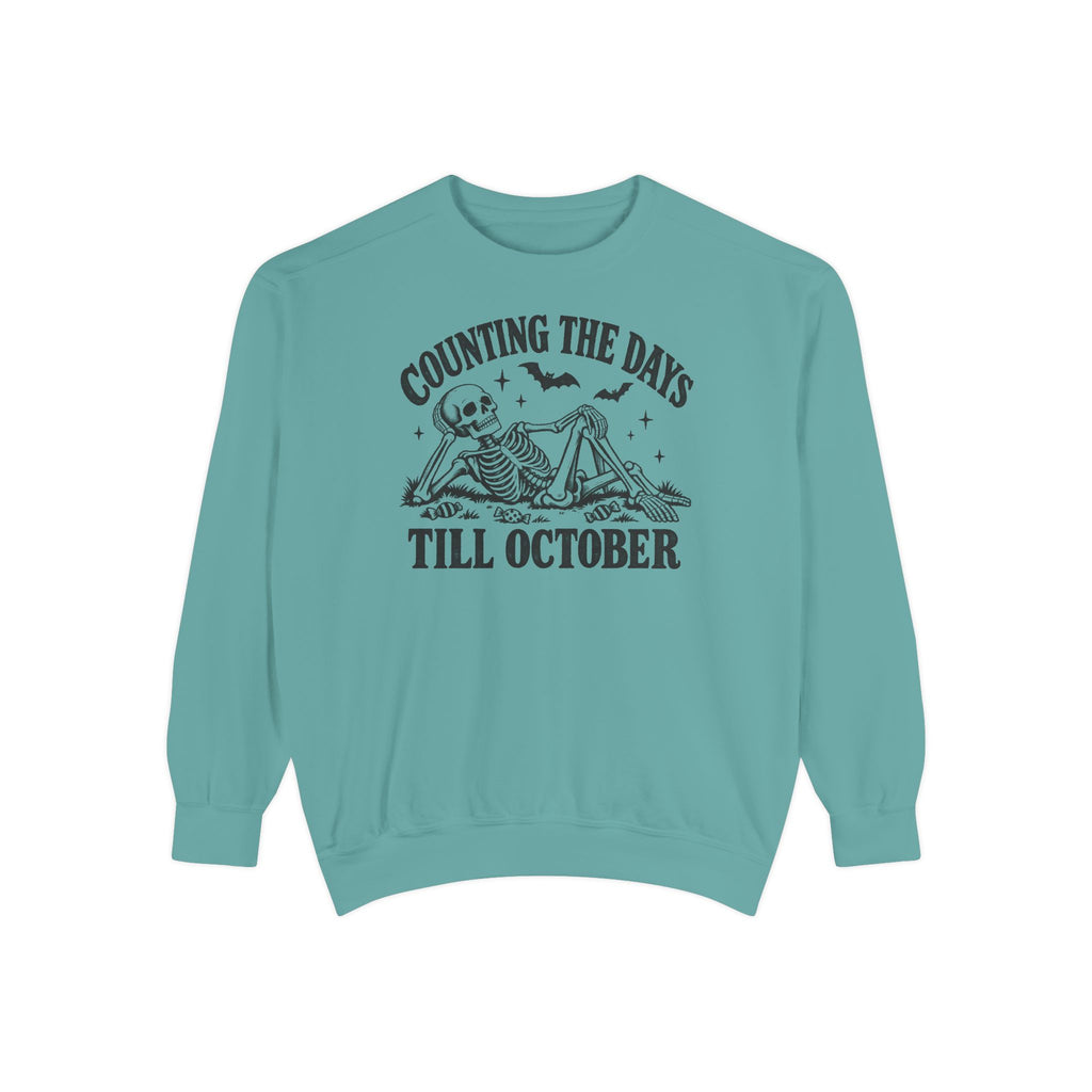 Counting the Days Till October Sweatshirt – Seafoam