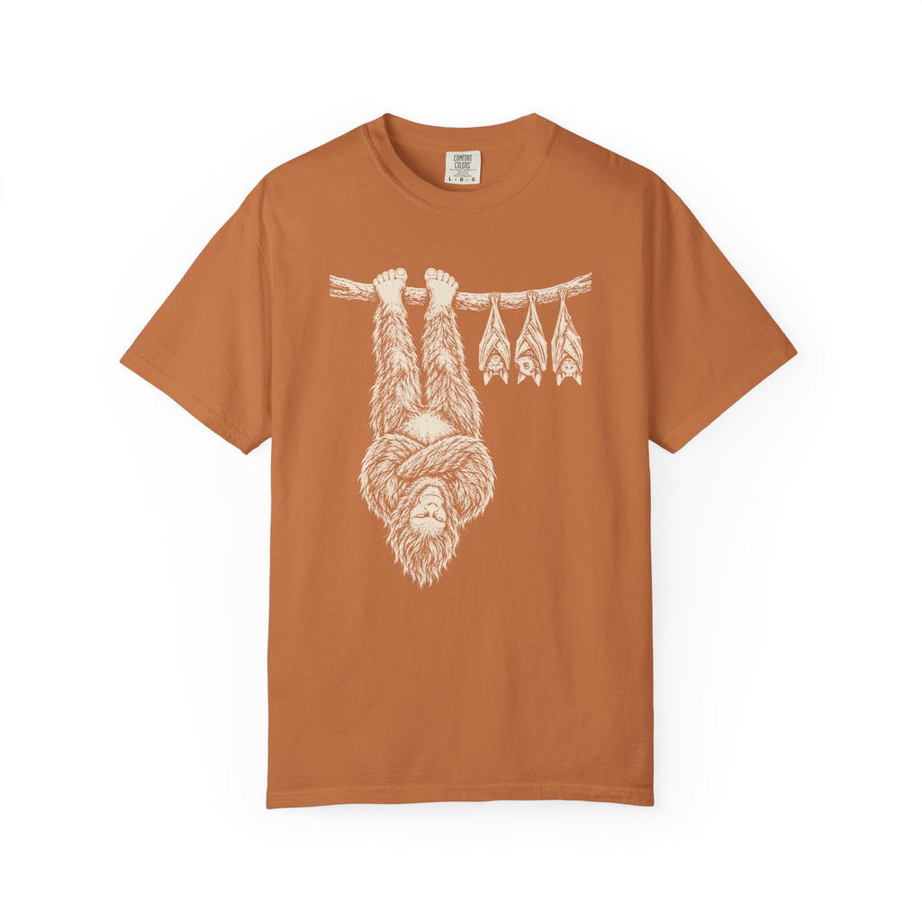 Bigfoot Hanging With Bats T-Shirt
