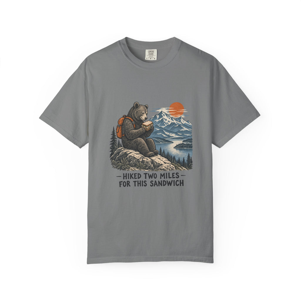 Hiked Two Miles for This Sandwich T-Shirt – Grey