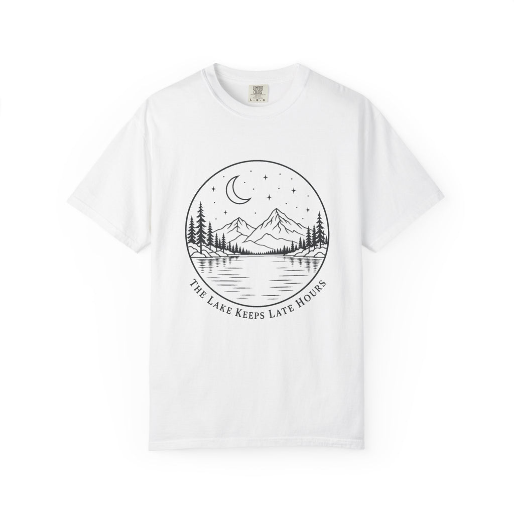 The Lake Keeps Late Hours T-Shirt – White