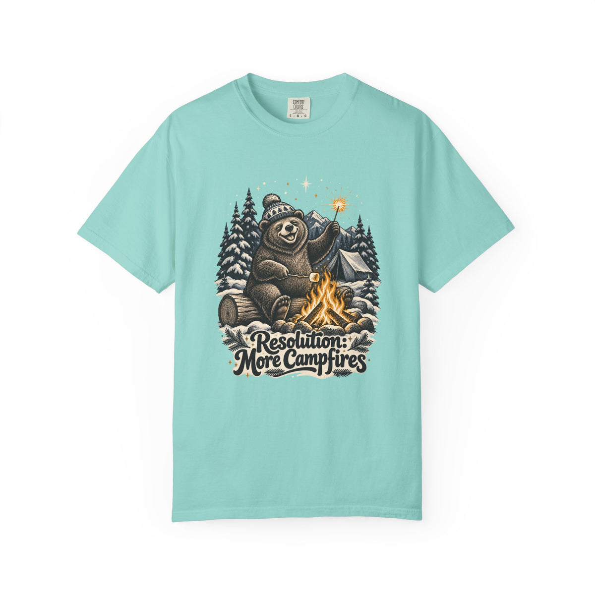 Resolution: More Campfires T-Shirt – Chalky Mint