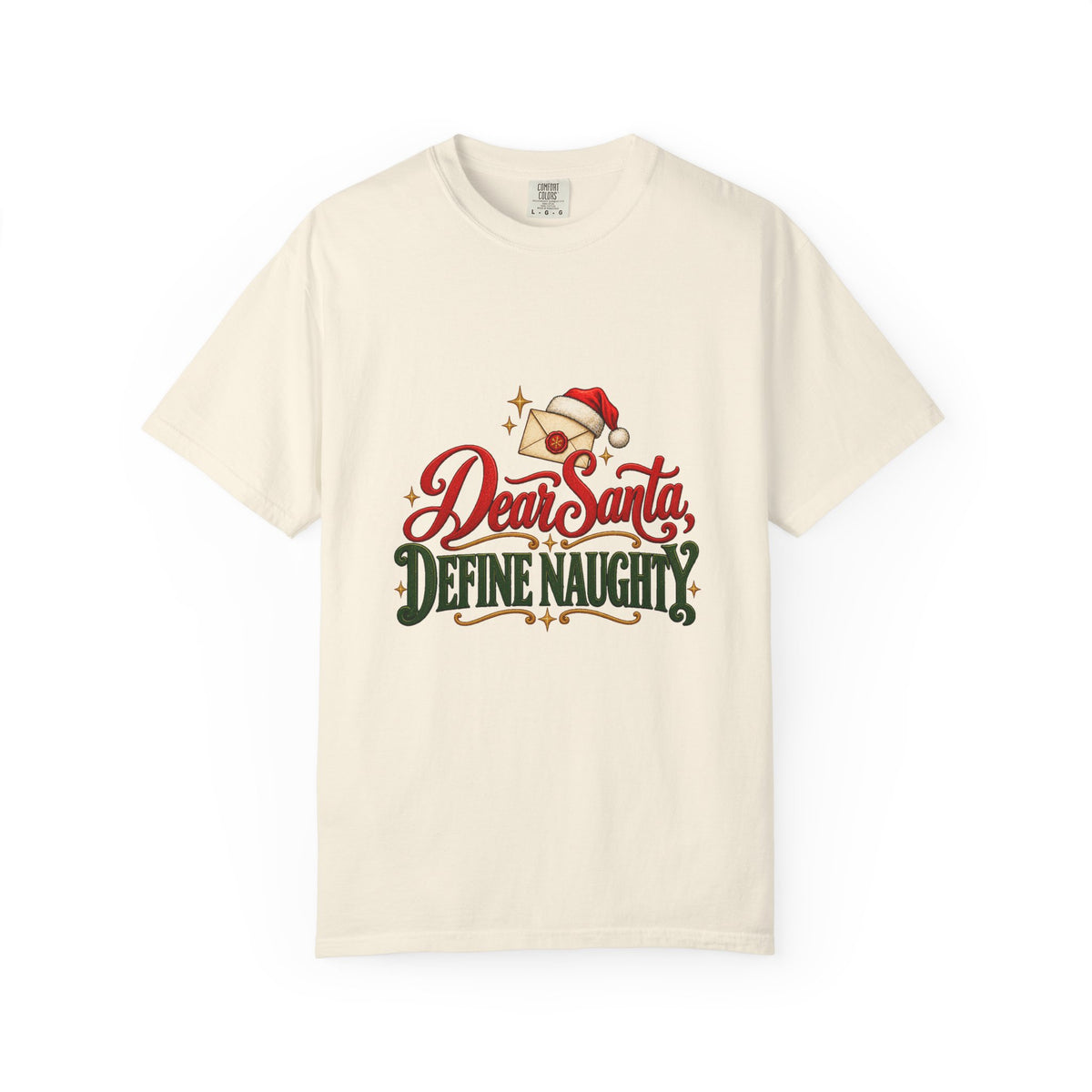 Dear Santa, Define Naughty T-Shirt – Ivory