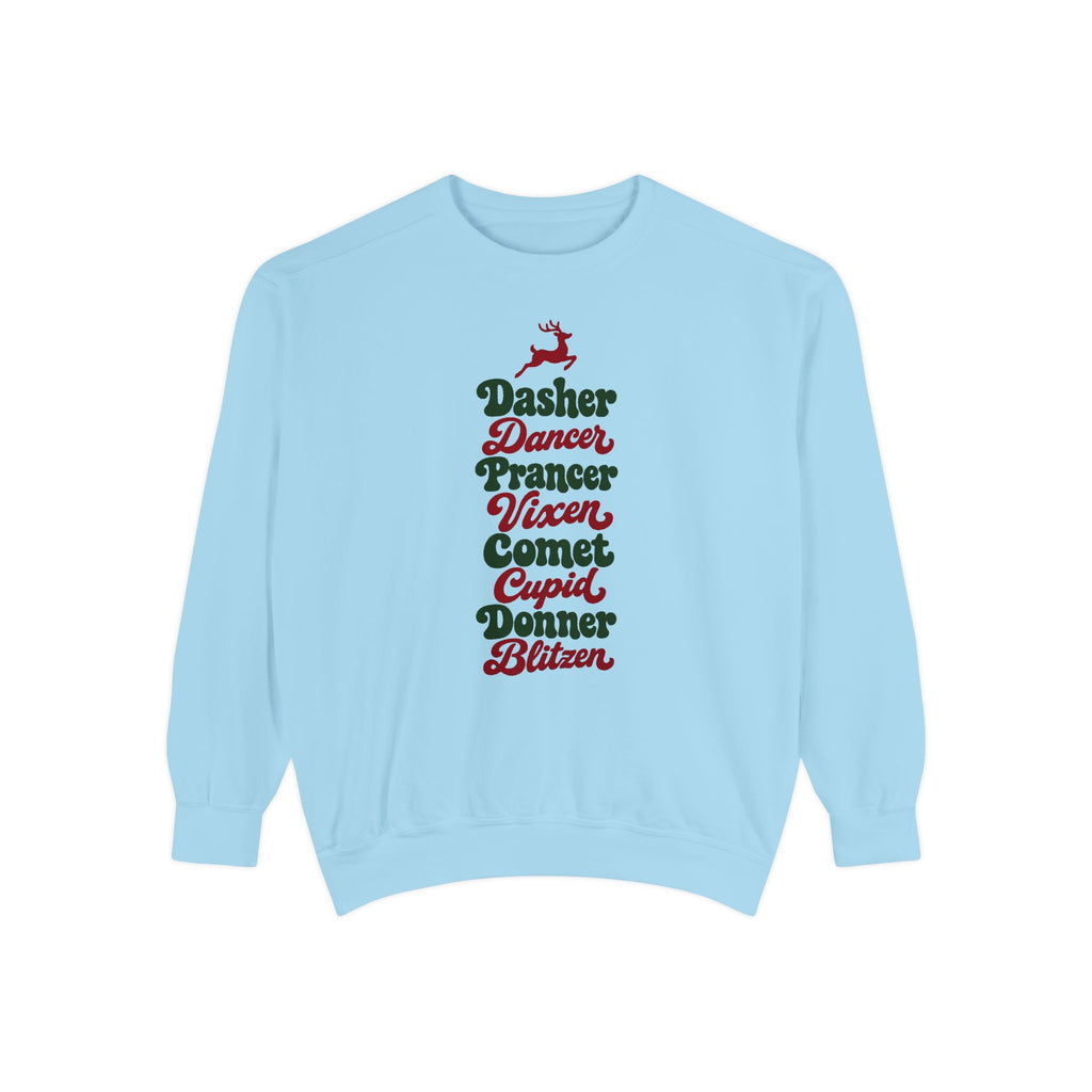 Dasher Dancer Prancer Vixen Sweatshirt – Chambray