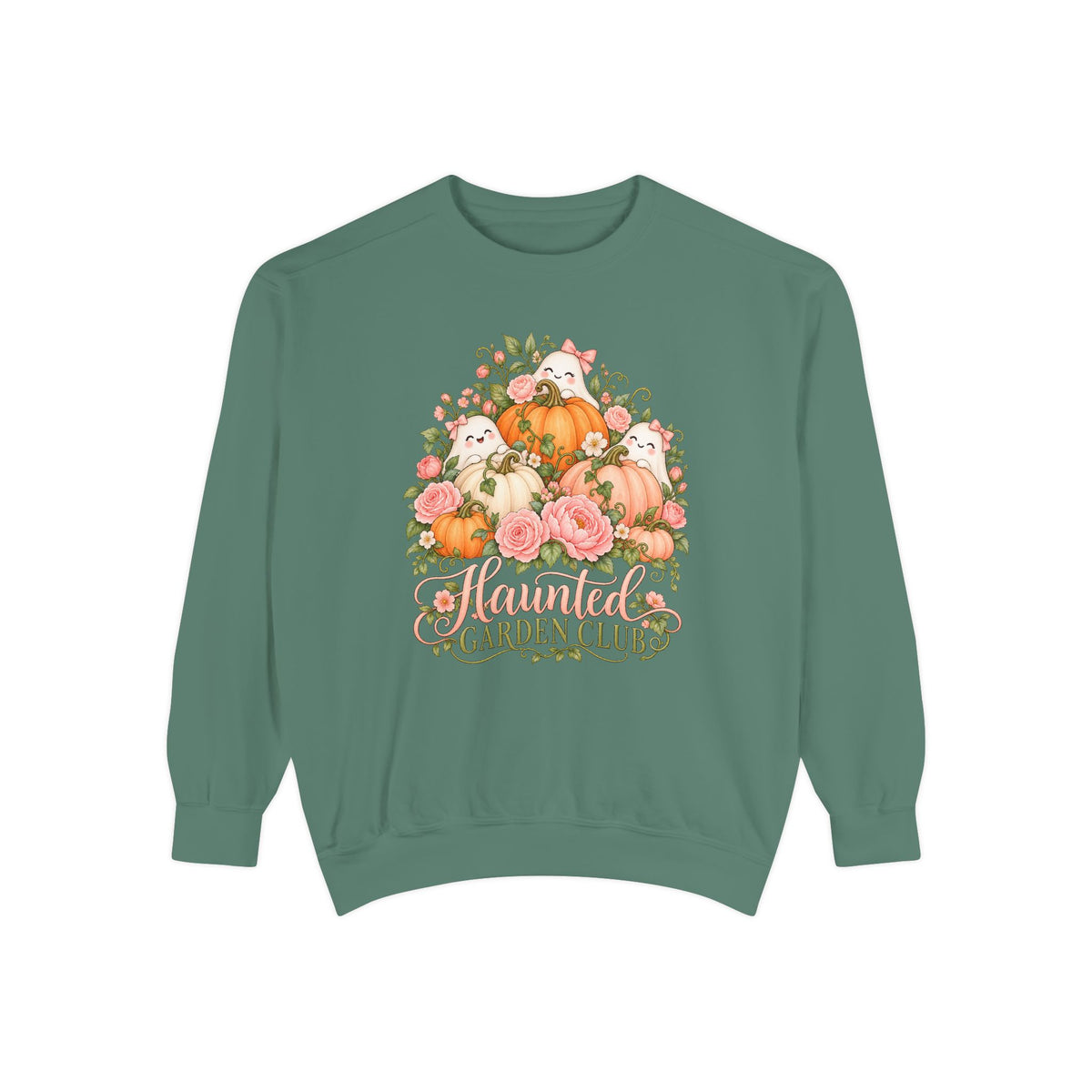 Haunted Garden Club Sweatshirt – Light Green