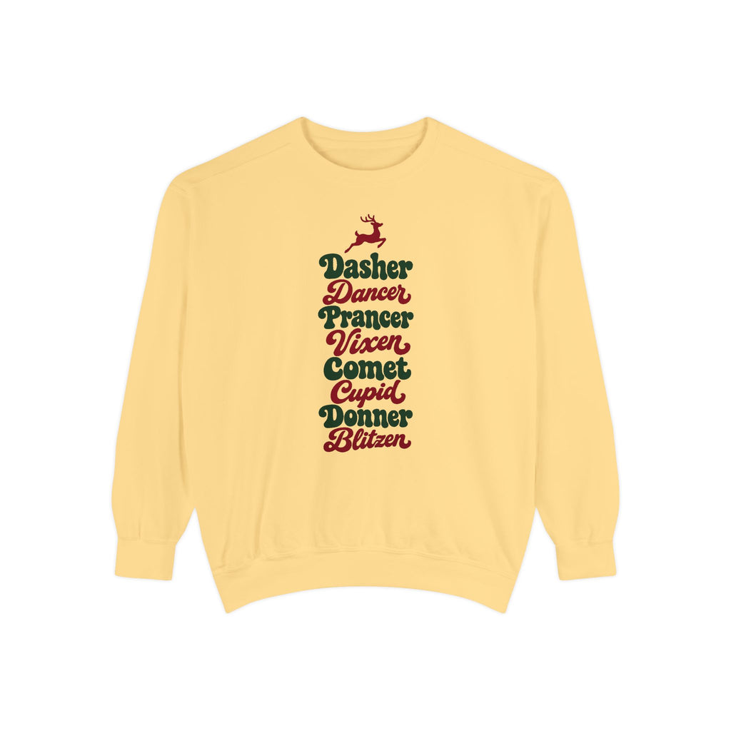Dasher Dancer Prancer Vixen Sweatshirt – Butter